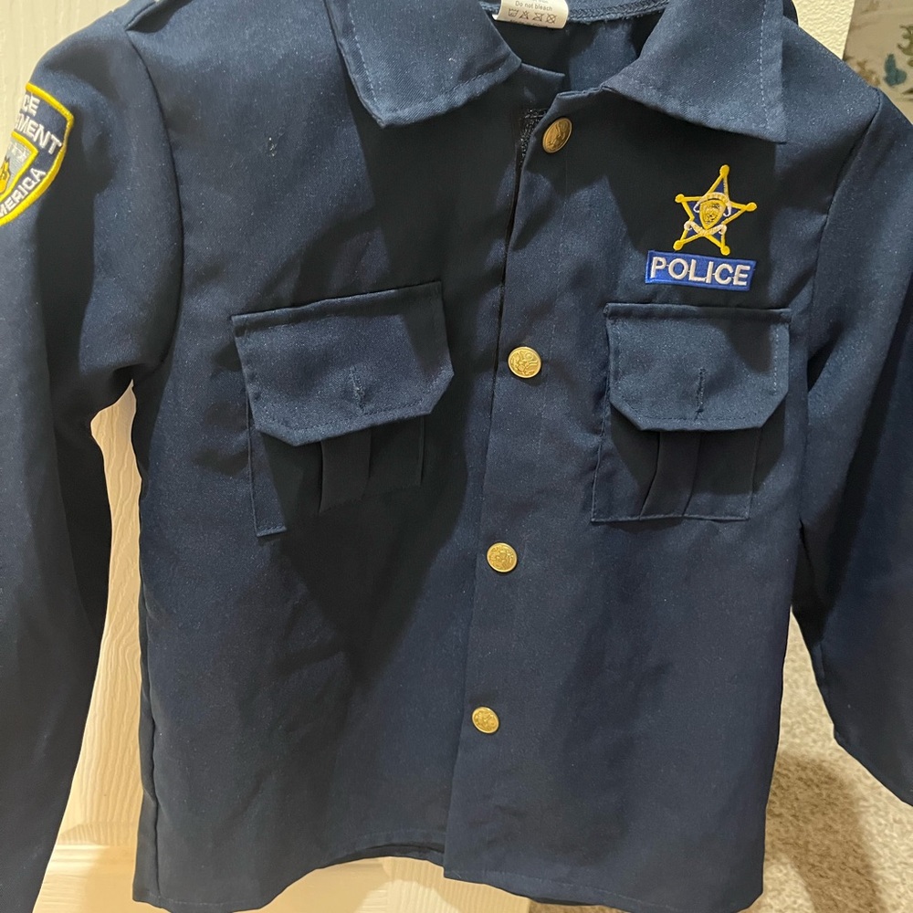 Kids Police Costume Shirt/pants and hat